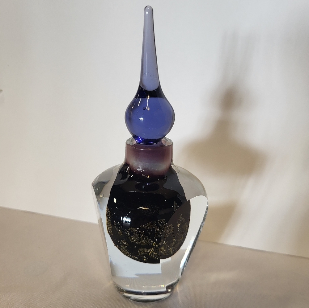 Purple Glass Perfume Bottle